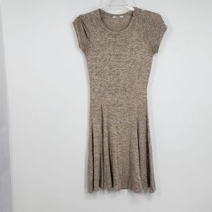 ANTHROPOLOGIE ACEMI womens S oatmeal fit & flare dress